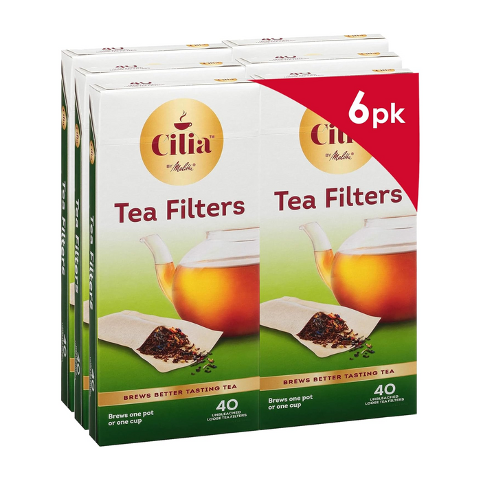 Filtros de té Melitta de 40 unidades / 6 cajas