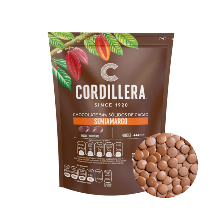 Cobertura de Chocolate Real Cordillera Caja 5 kilos