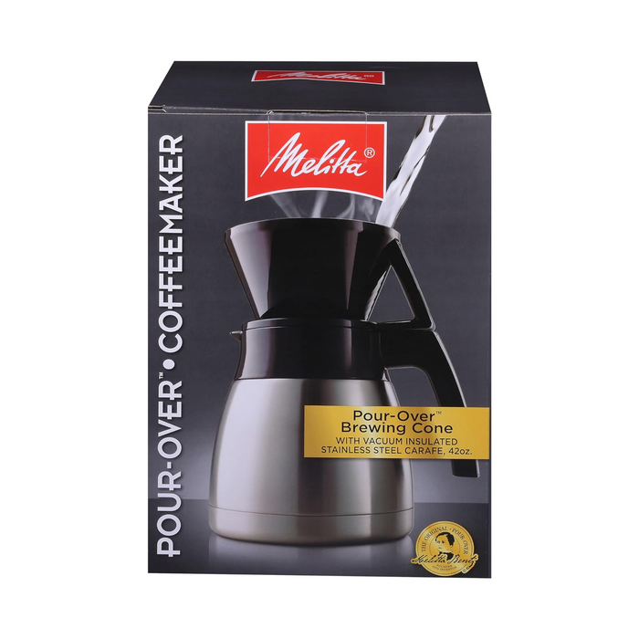 Cafetera de Cono y jarra de Acero Inoxidable Melitta