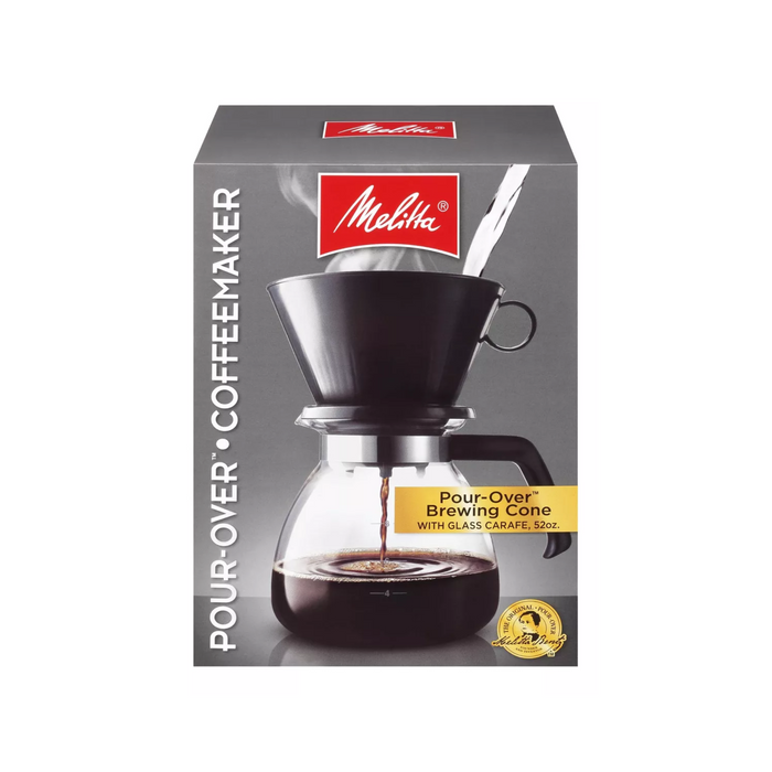 Cafetera de Cono y jarra de Vidrio Melitta