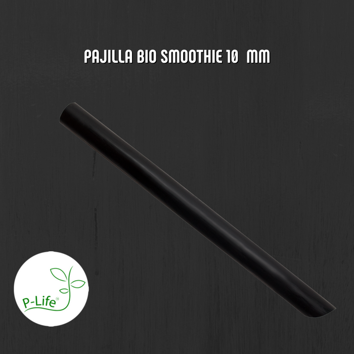 Pajillas P-Life Biodegradables 10mm con forro de papel individual - 1000 unidades