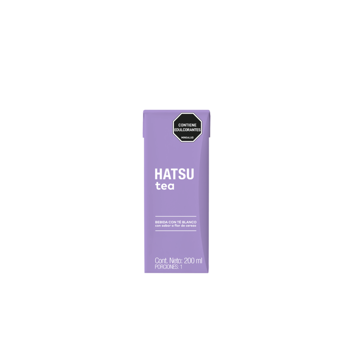 Hatsu Té Blanco con Flor de Cerezo – Tetra 200 ml | Caja 24 Unidades