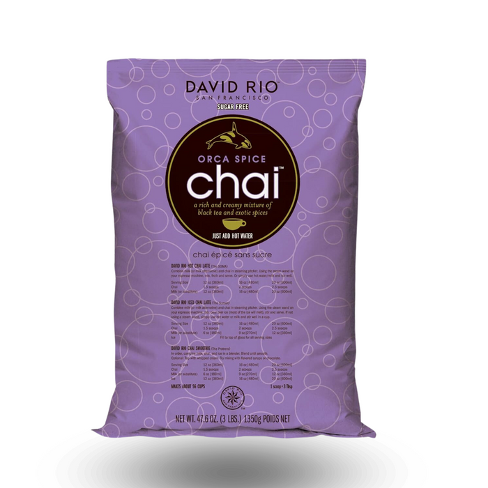 David Rio Te Chai Sugar Free Orca 3 libras