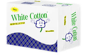 Servilletas cuadradas White Cotton 1,000 unidades