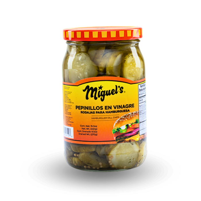 Pepinillos en rodaja Miguel´s - Caja de 12 unidades