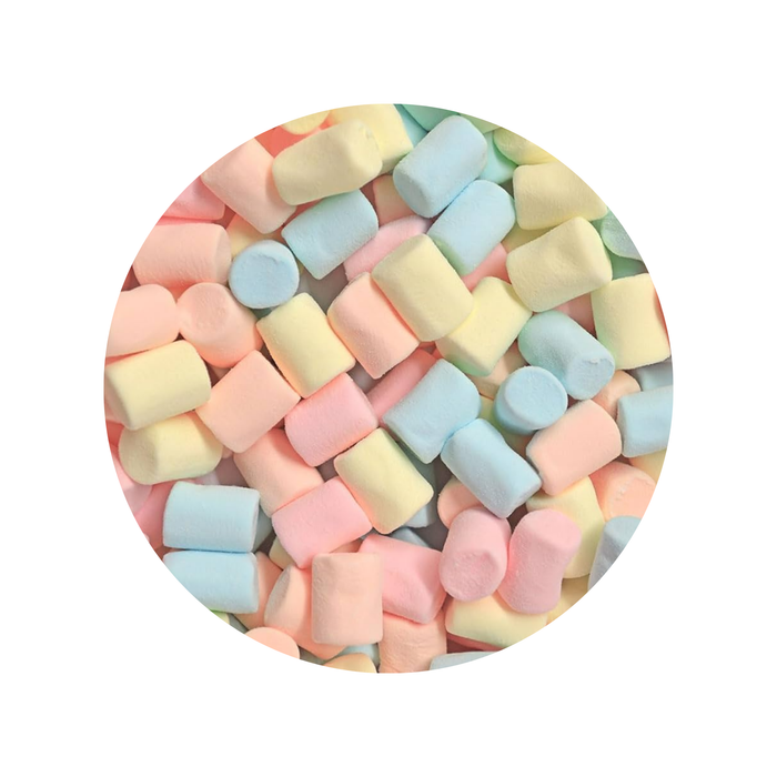Mini Marshmallow de Colores Guandy – 300g (Caja 20 Unidades)