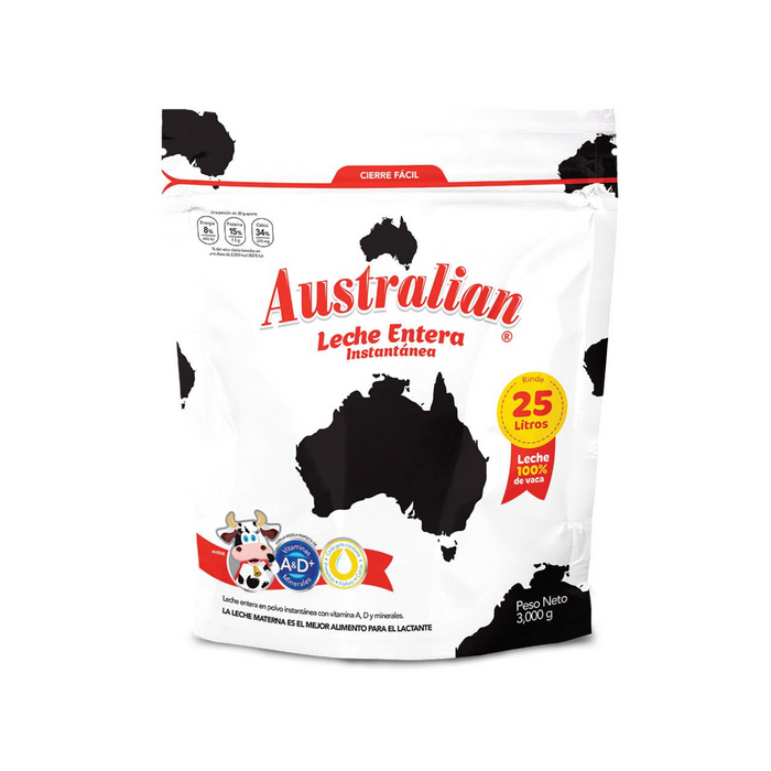 Leche entera en polvo Australian 3kg