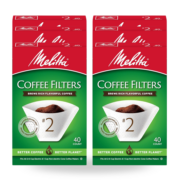 Filtros de Cono Melitta #2 / 6 pack