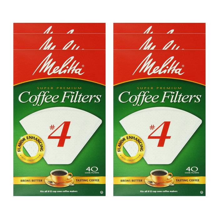 Filtros de Cono Melitta #4 / 6 pack