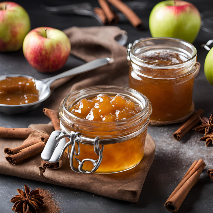 Topping de Mermelada Manzana Canela  2 libras / 6 unidades