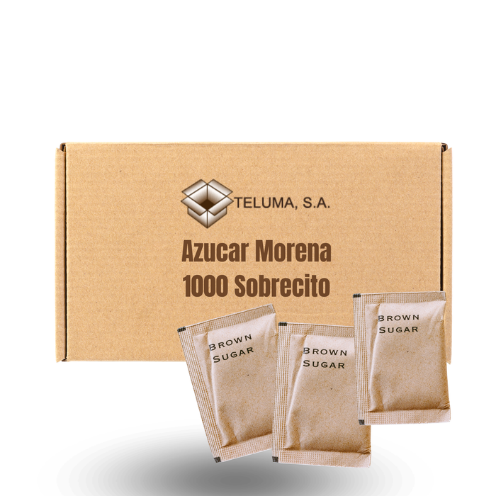 Azucar morena sobre kraft 6grm/ caja 1000 U