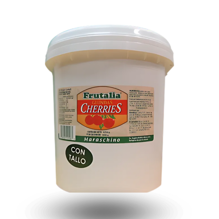 Guindas Maraschino con Tallo Frutalia Cubeta 4256 gr