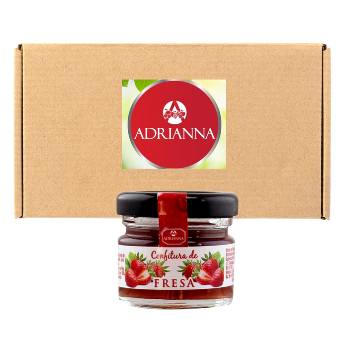Tarrito de Mermelada de Fresa Adrianna 28 grm / 24 unidades