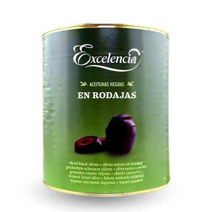 Aceituna Negra en rodaja 3000grm / Caja 6 unidades