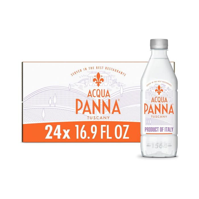 Agua Mineral Natural Sin Gas Aqua Panna - Botella PET 500 ml (Caja x  24 unidades)