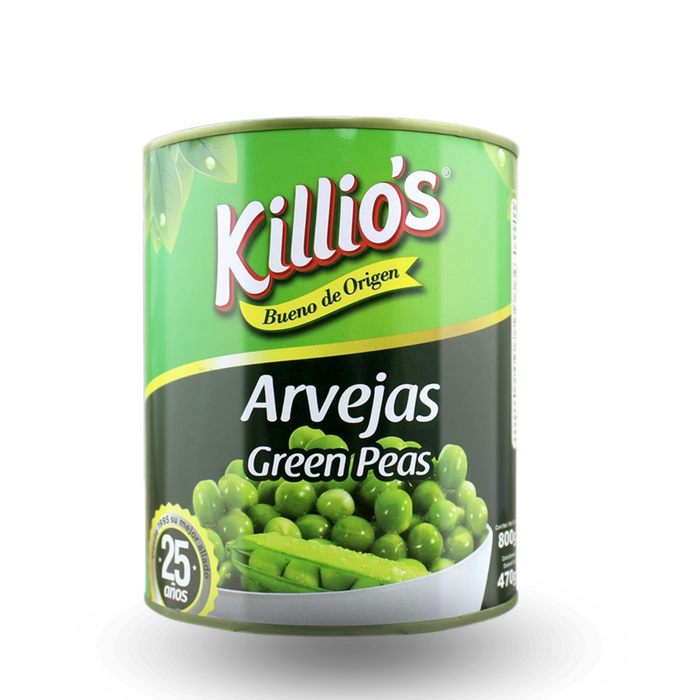 Arvejas 800 grm Killios / 12 unidades