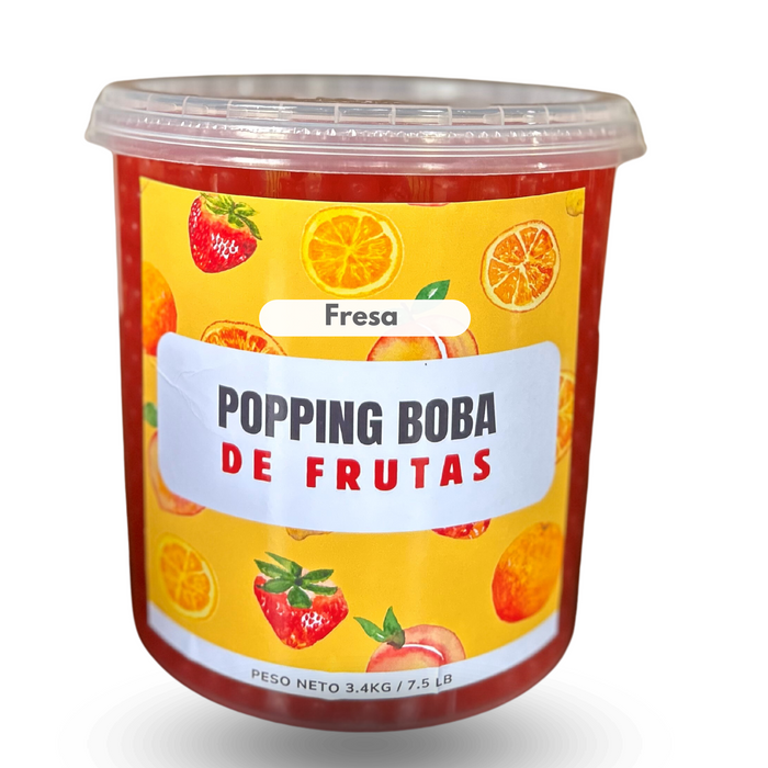 Popping Boba Fresa Tarro de 3.4 kg