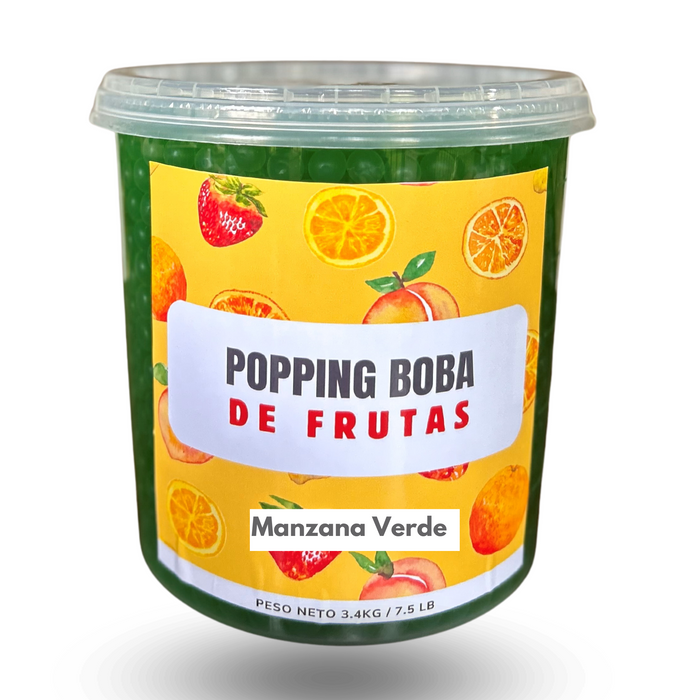Popping Boba Manzana Verde Tarro 3.4 kg