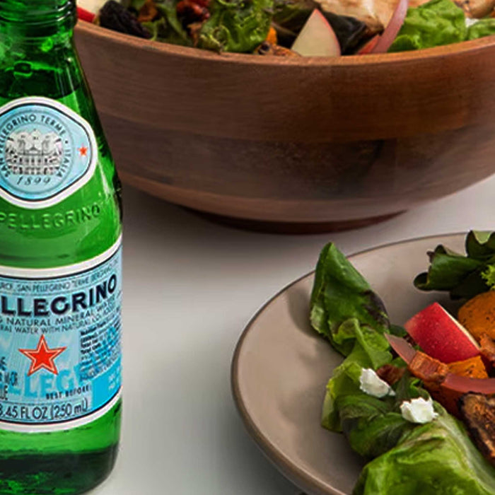 Agua Natural con gas Sanpellegrino - Botella de vidrio 250 ml (Caja 24 Unidades)