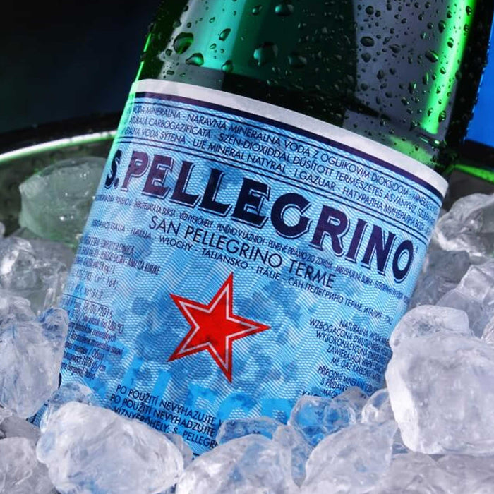 Agua Natural con gas Sanpellegrino - Botella de vidrio 505 ml (Caja 25 Unidades)