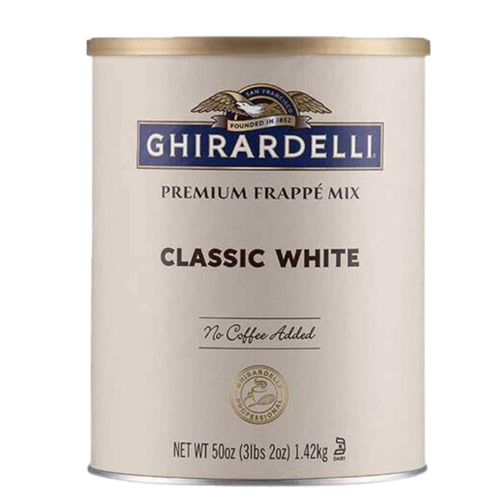 Base para Frappe Premium Chocolate Blanco Clásico Ghirardelli 3.12 lbs /50 oz