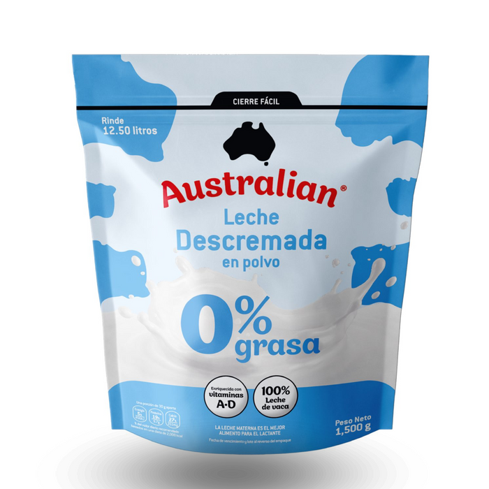 Leche descremada en polvo Australian 1.5kg