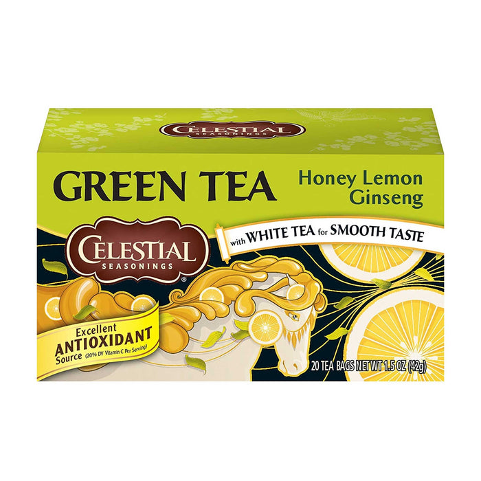 Té Honey Lemon Ginseng Celestial Seasonings 20 sobres