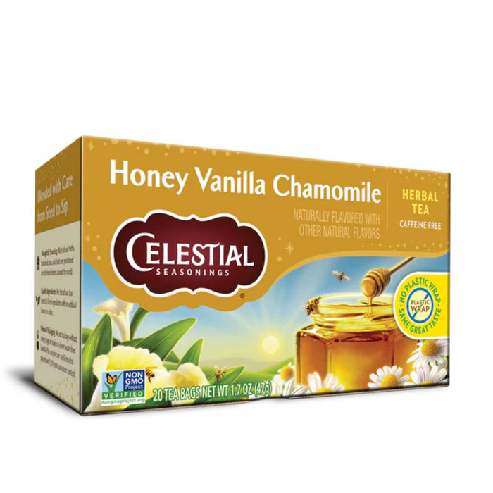 Té Honey Vanilla Chamomile Celestial Seasonings 20 sobres