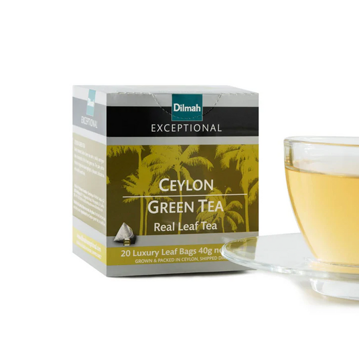 Té Verde Ceylon Dilmah - 20 Bolsas Delux Piramidal