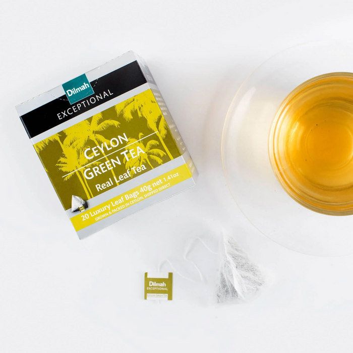 Té Verde Ceylon Dilmah - 20 Bolsas Delux Piramidal
