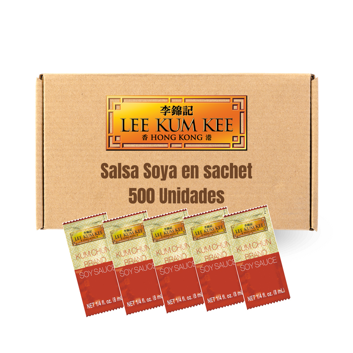 Salsa Soya Kum Chun de Lee Kum Kee en sobres 8ml / 500 unidades