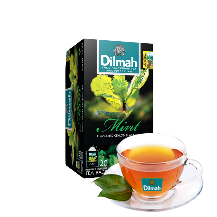 Té de Menta Dilmah Fun Tea - 20 bolsitas en sobre metálico individual