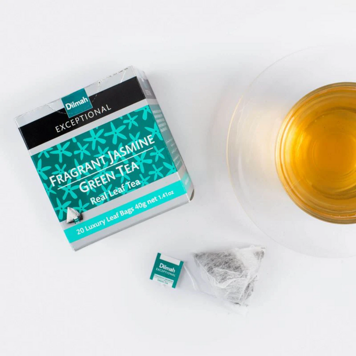 Té Verde Jazmín Fragante Dilmah - 20 Bolsas Delux Piramidal