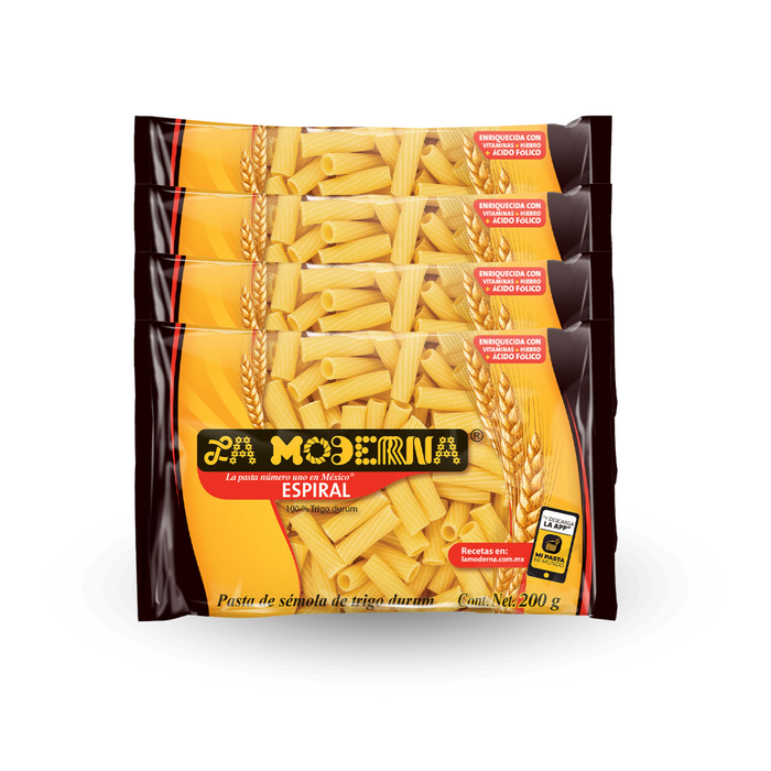 Pasta Espiral La Moderna 200grm / 42 unidades
