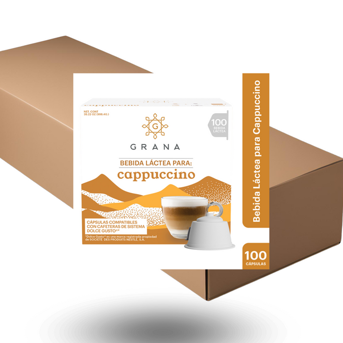 Cápusulas de Bebida Lactea Grana formato Dolce Gusto