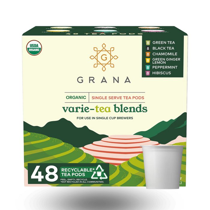Cápusulas de Té Orgánico Surtido formato K-Cups 48 PACK