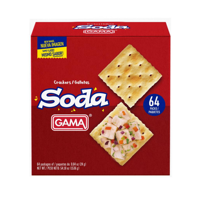 Galletas de Soda Gama 24 grm - 64 Unidades