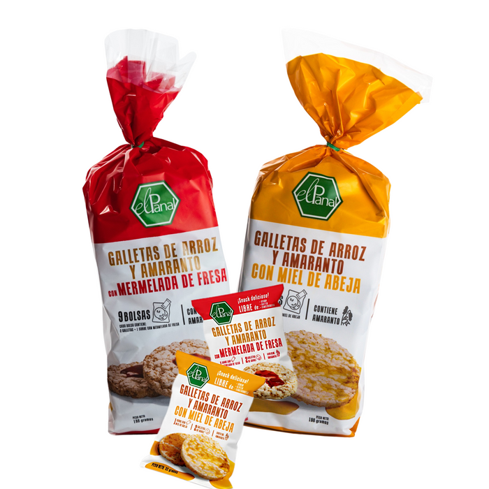 Galletas de Arroz con Amaranto El Panal Caja 144 galletas de 6grm
