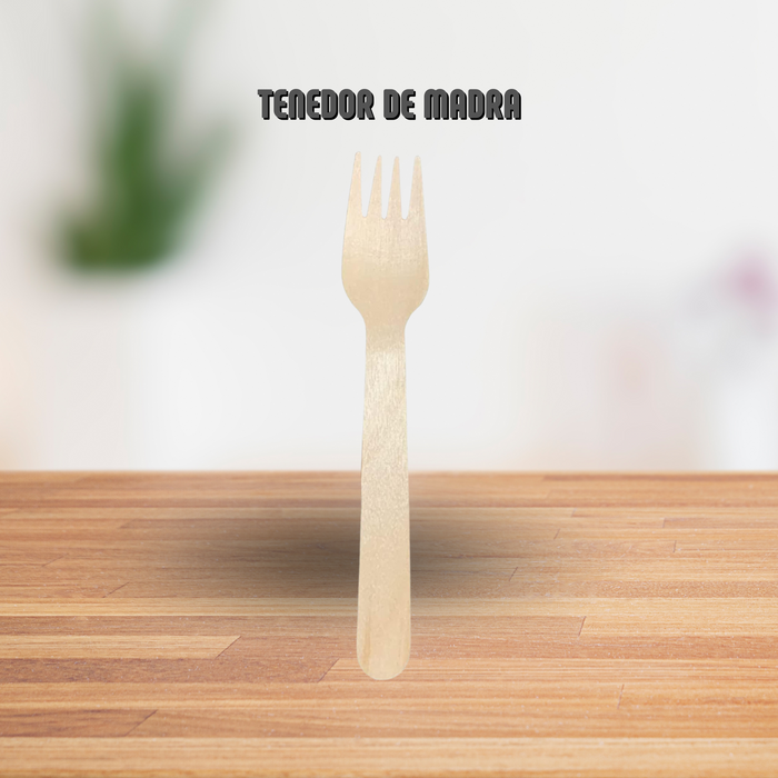 Cubiertos de Madera 1,000 unidades