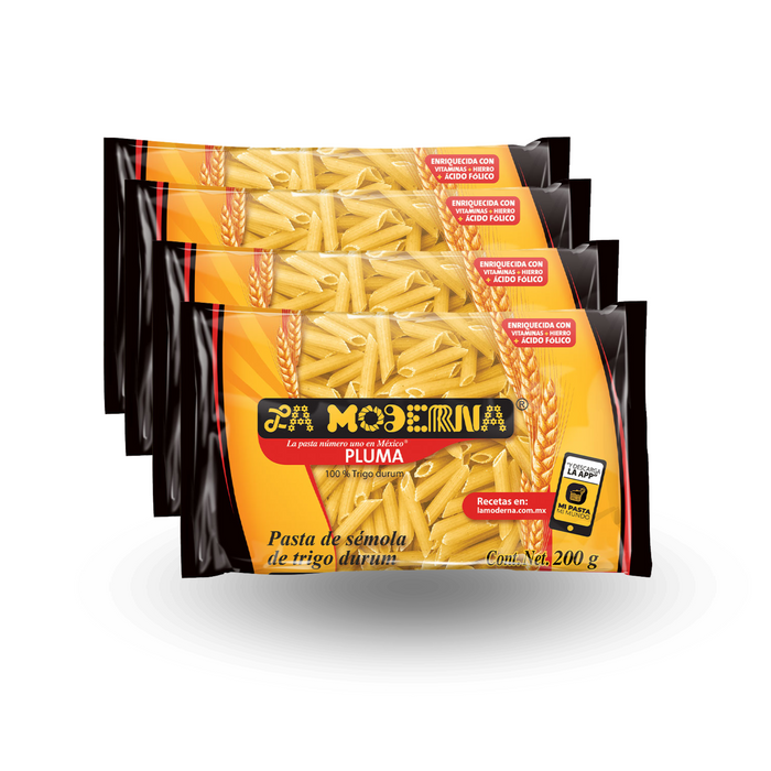 Pasta Pluma La Moderna 200grm / 42 unidades