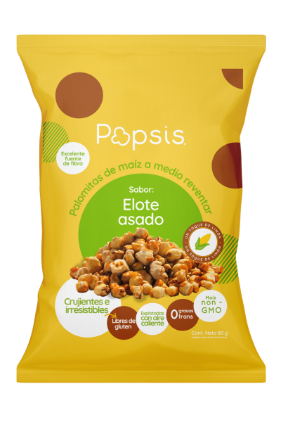Popsis Elote Asado 23 grm - Caja 20 unidades