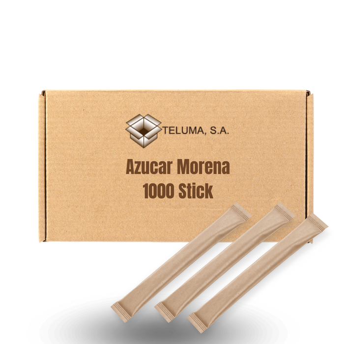 Azucar morena Stick 6grm/ Caja 1000 U