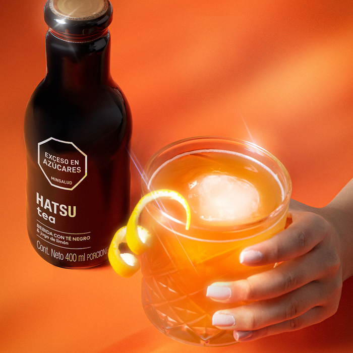 Hatsu Té Negro con Limón – Botella 400 ml | Caja 12 Unidades