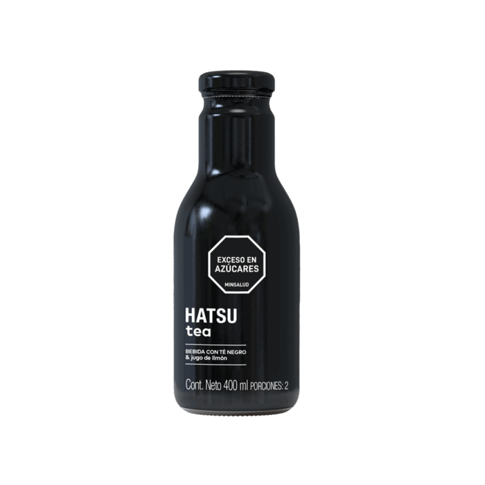 Hatsu Té Negro con Limón – Botella 400 ml | Caja 12 Unidades