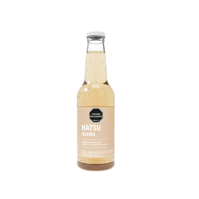 Hatsu Soda Uva Blanca y Romero 300 ml - Caja 6 unidades