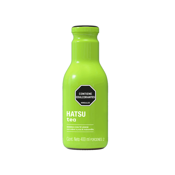 Hatsu Té Verde con Yuzu & Manzanilla – Botella 400 ml | Caja 12 Unidades