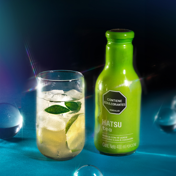 Hatsu Té Verde con Yuzu & Manzanilla – Botella 400 ml | Caja 12 Unidades