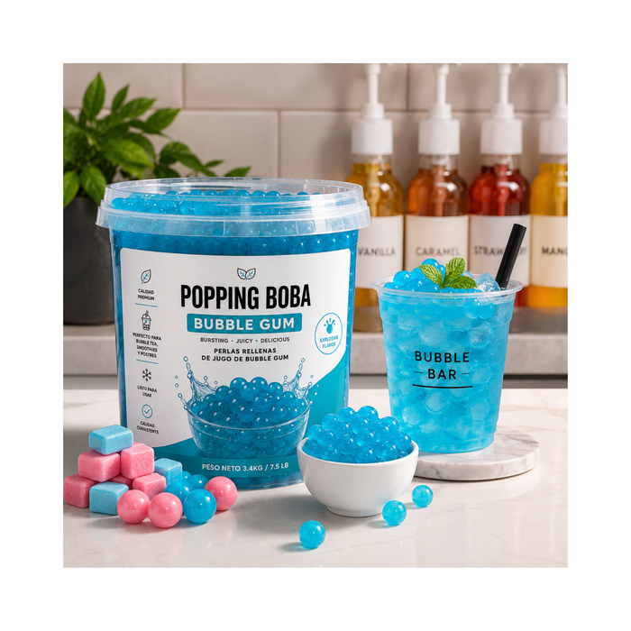 Popping Boba Bubble Gum Tarro 3.4 kg