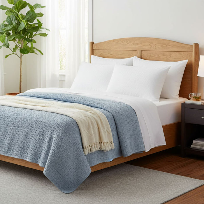 Almohada 50% algodón y 50% poliéster, 50cm x 66cm