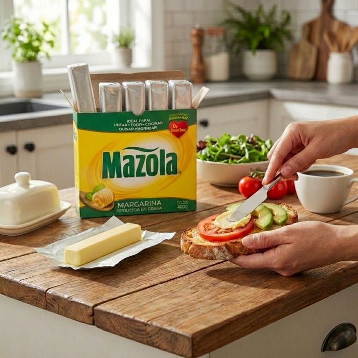 Margarina Mazola Clásica en Barra  400 g - Caja de 24 Unidades